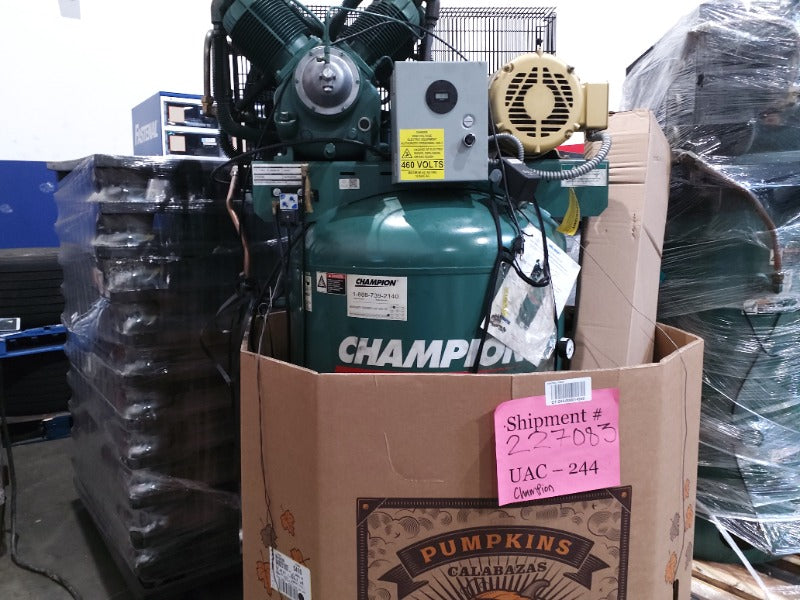 Champion 120-Gallon Air Compressor (2) - Load #227083
