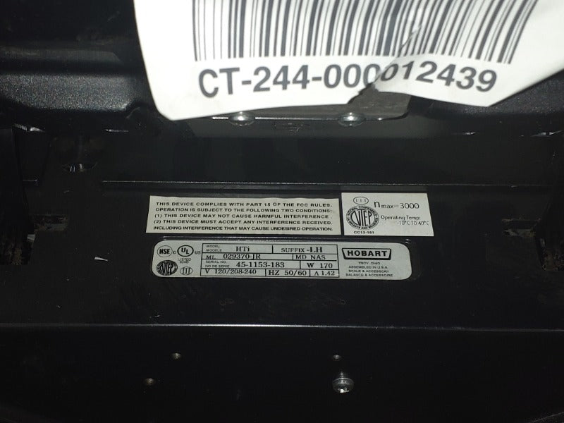 HOBART HTI DELI SCALE (WITHOUT BACK SCREEN) (3) , HOBART HTI (WITH BACK SCREEN) (2)  - Load #232635