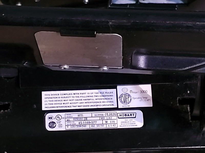 HOBART HTI (WITH BACK SCREEN) (3) , HOBART HTI DELI SCALE (WITHOUT BACK SCREEN) (4)  - Load #234166