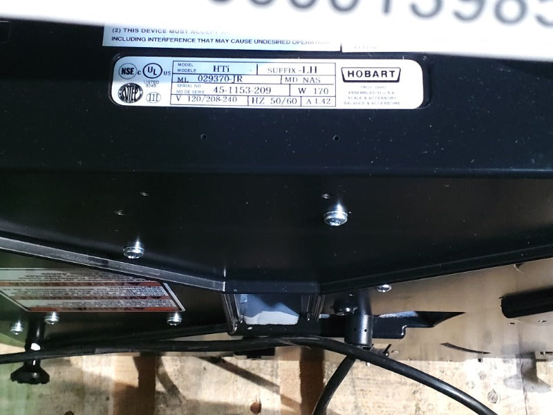HOBART HTI (WITH BACK SCREEN) (3) , HOBART HTI DELI SCALE (WITHOUT BACK SCREEN) (4)  - Load #234166