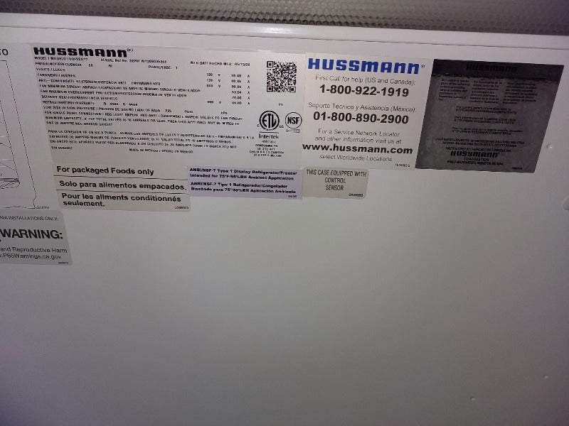 Hussman Cooler - 4 Doors (2) , Hussman Cooler - 6 Doors (1) , Hussman Cooler - 2/3 Doors (1)  - Load #238353