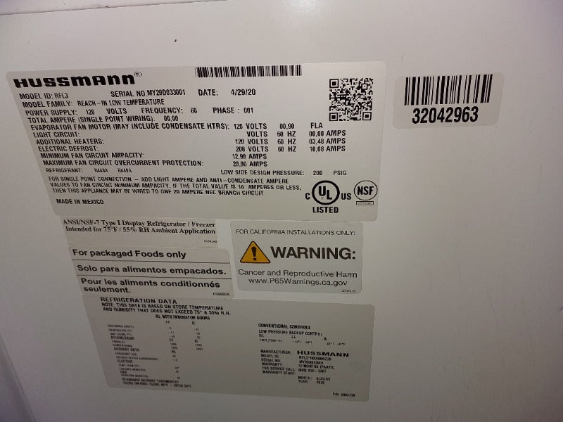 Hussman Cooler - 4 Doors (2) , Hussman Cooler - 6 Doors (1) , Hussman Cooler - 2/3 Doors (1)  - Load #238353