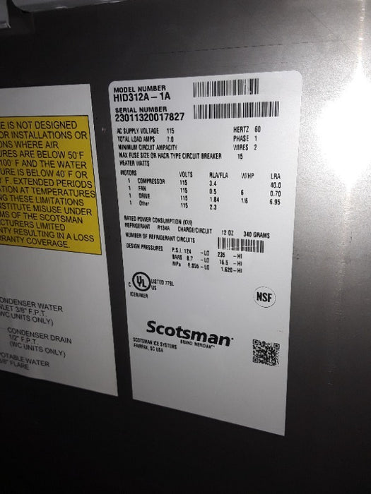Ice Machine - Scotsman (1)  - Load #236160