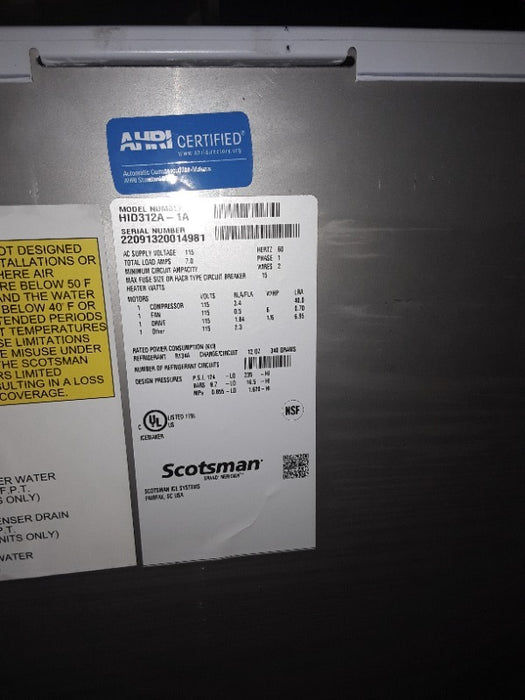 Ice Machine - Scotsman (1)  - Load #236161