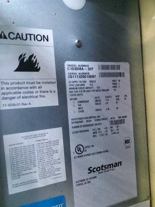 Scotsman Ice Machine (1)  - Load #237825