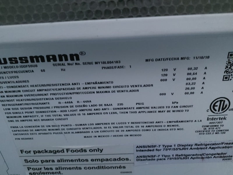 Hussman Cooler - 4 Doors (2) , Hussman Cooler - 6 Doors (2)  - Load #237895