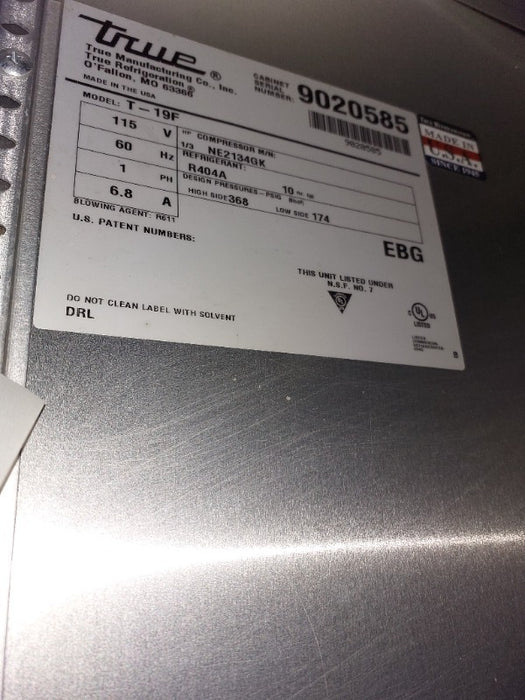 Refrigeration  - Load #238731
