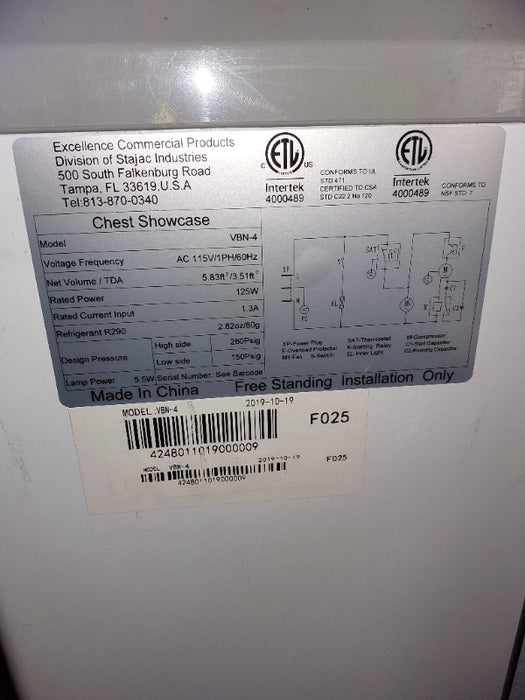 Refrigeration  - Load #240481
