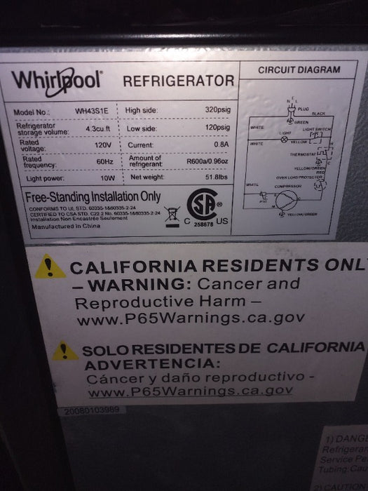 Refrigeration  - Load #243151