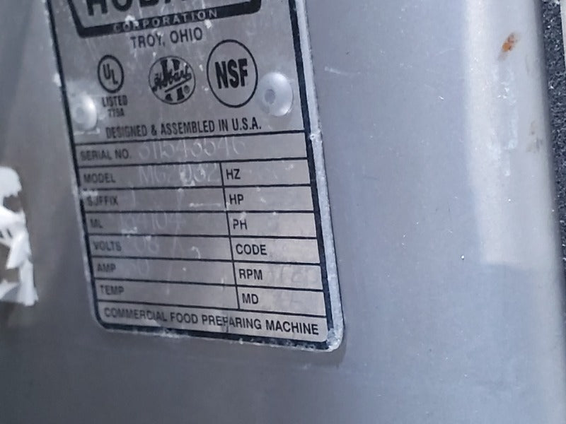 Hobart Meat Grinder (1) - Load #245893