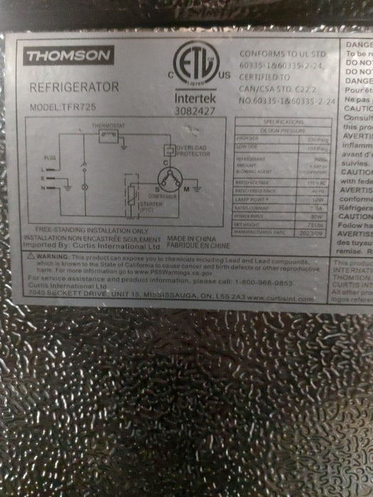 Refrigeration  - Load #243151