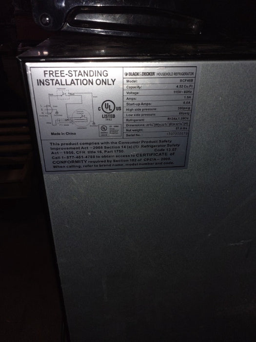 Refrigeration  - Load #247375