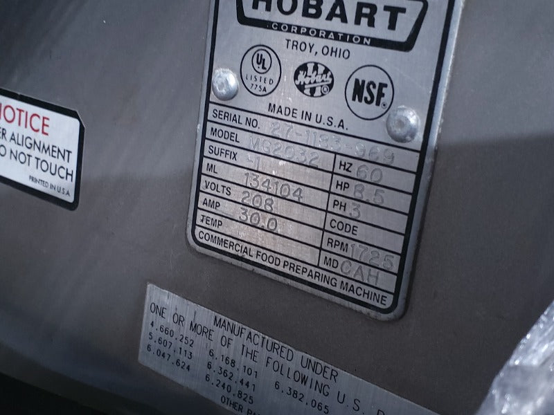 Hobart Meat Grinder (1) - Load #251066