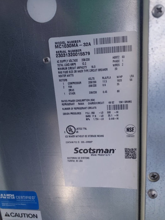 Scotsman Ice Machine (1) - Load #267702