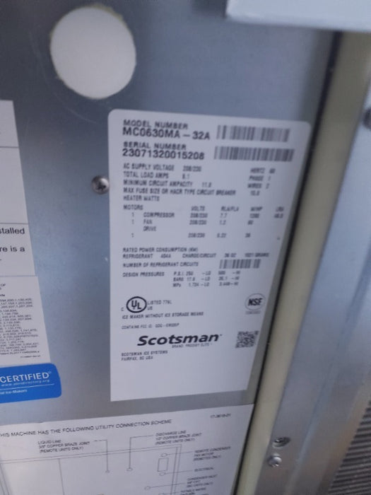 Ice Machine - Scotsman (1) - Load #266987
