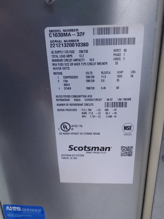 Ice Machine - Scotsman (1)  - Load #266980