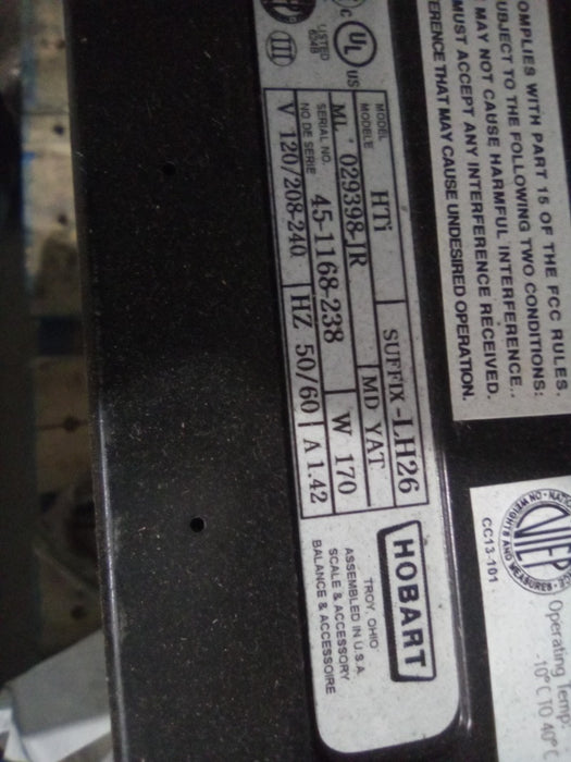 HOBART HTI (WITH BACK SCREEN) (5) , HOBART HTI DELI SCALE (WITHOUT BACK SCREEN) (2)  - Load #256135