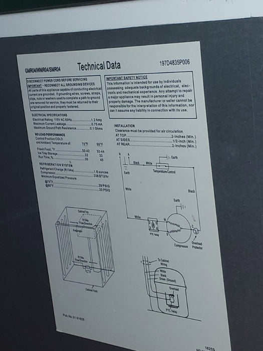 Refrigeration  - Load #254451
