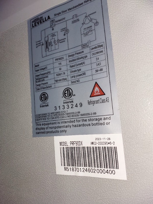 Refrigeration  - Load #257429