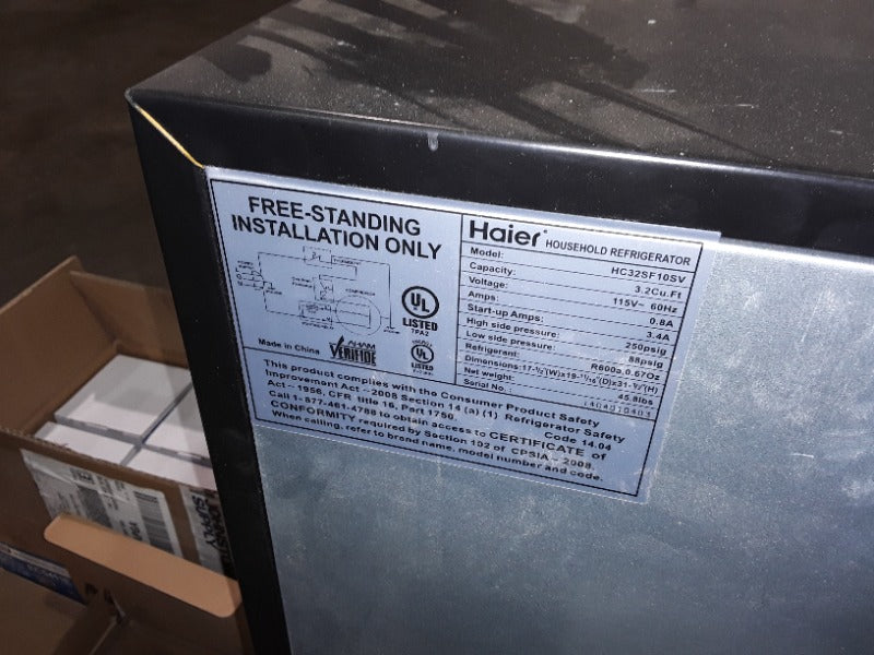 Refrigeration 4/23/24 - Load #260321