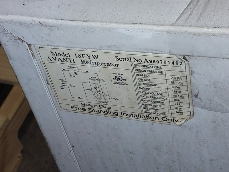 Refrigeration  - Load #257429