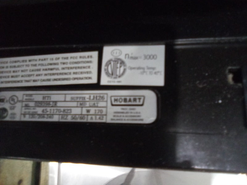 HOBART HTI (WITH BACK SCREEN) (2) , HOBART HTI DELI SCALE (WITHOUT BACK SCREEN) (3)  - Load #262616