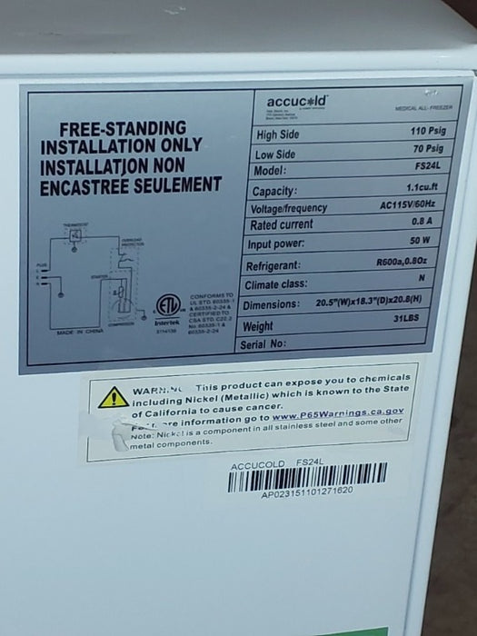 Refrigeration  - Load #262451