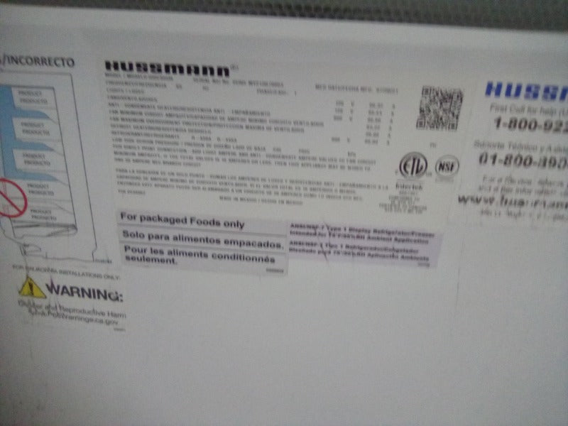 Hussman Cooler - 2/3 Doors (1) , Hussman Cooler - 4 Doors (3)  - Load #272718