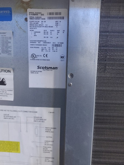 Scotsman Ice Machine (1)  - Load #303310