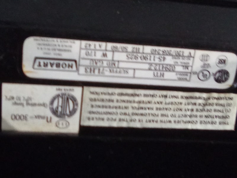 HOBART HTI (WITH BACK SCREEN) (4)  - Load #304743