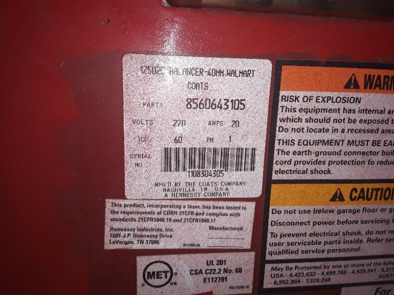 Coats Tire Balancer (1)  - Load #274570
