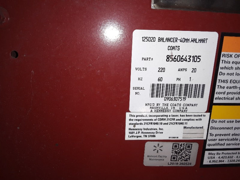 Coats Tire Balancer (1)  - Load #274890