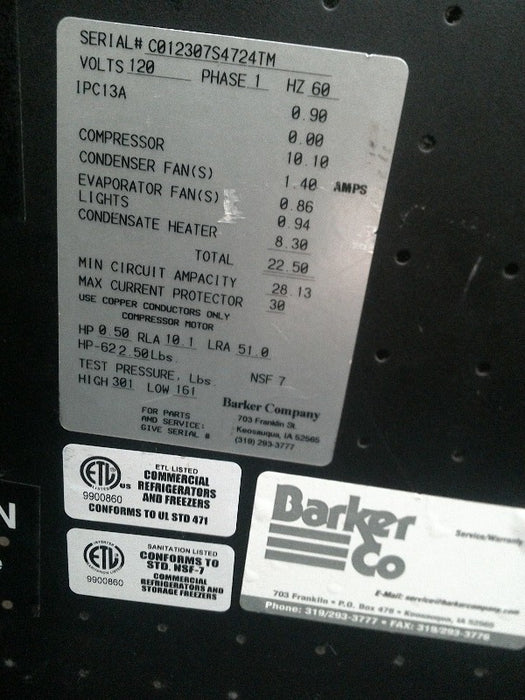 Commercial Refrigerator (1)  - Load #226156