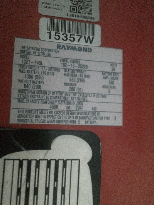 Raymond Lift (1)  - Load #240087