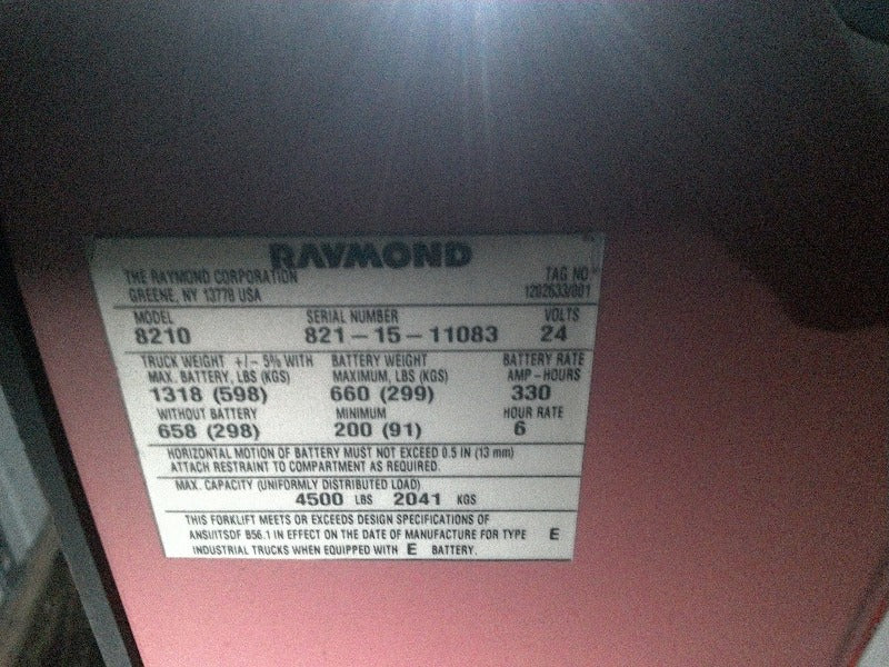 Raymond Lift (1)  - Load #240075
