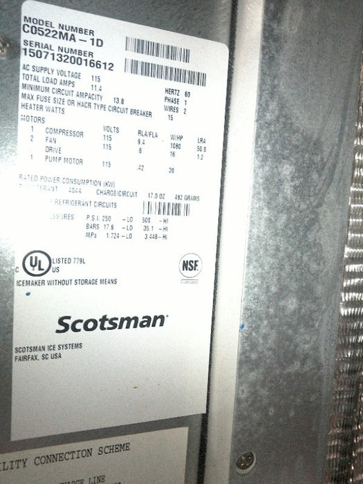 Scotsman Ice Machine (1) - Load #196634