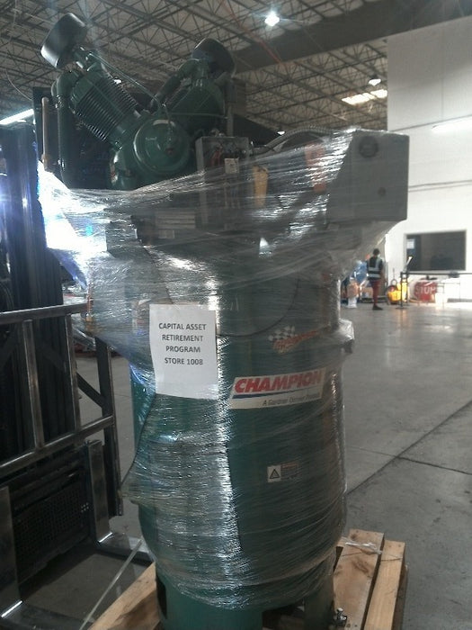 Get a great deal on a used Champion 120-gallon Air Compressor. Available for pick up in Phoenix, AZ today. 1 Pallet Positions Buy it now on 1GNITE Marketplace.