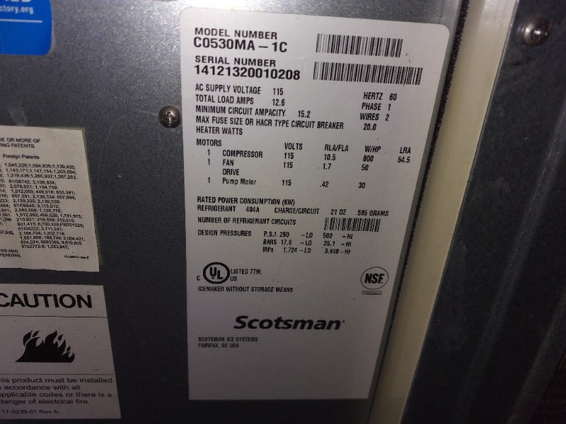 Best Deal On Scotsman Ice Machine Available In Spartanburg, SC. Available On 1GNITE Marketplace Today ! 