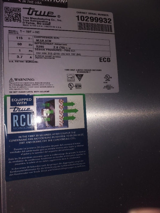 Refrigeration  - Load #230147
