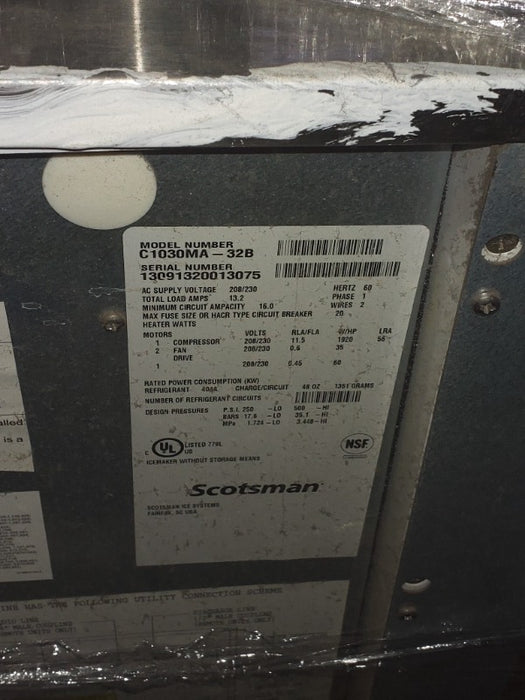 Scotsman Ice Machine (1)  - Load #232343
