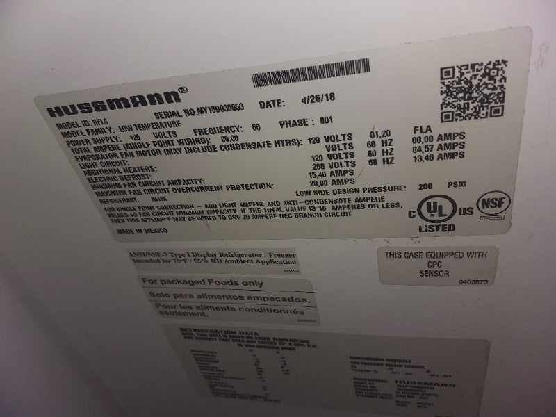 Hussman Cooler - 4 Doors (4)  - Load #233819