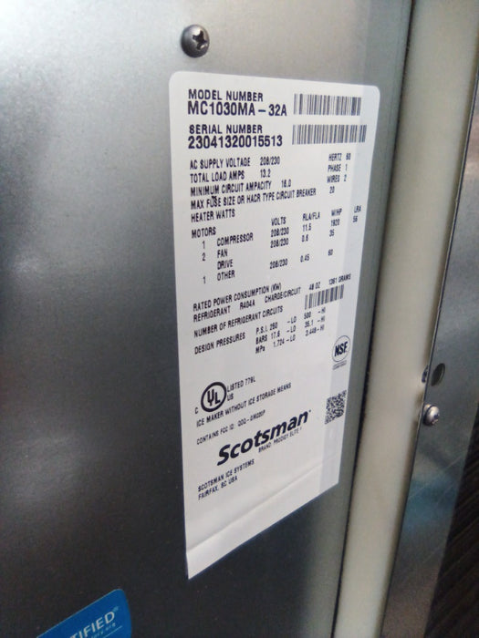 Scotsman Ice Machine (1)  - Load #234822