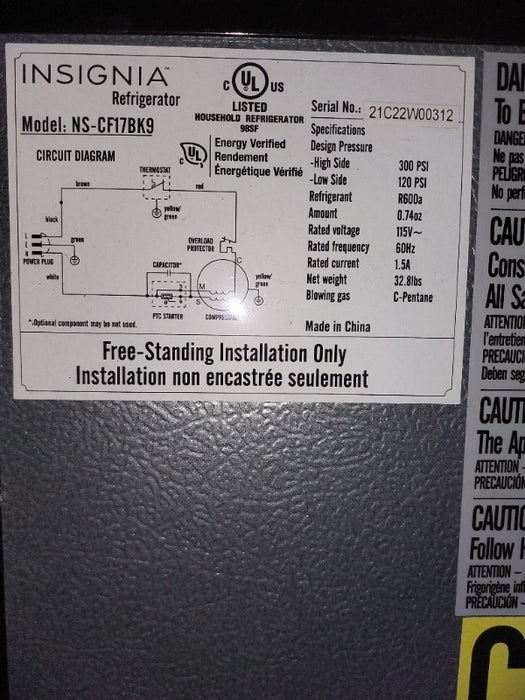 Refrigeration  - Load #236454