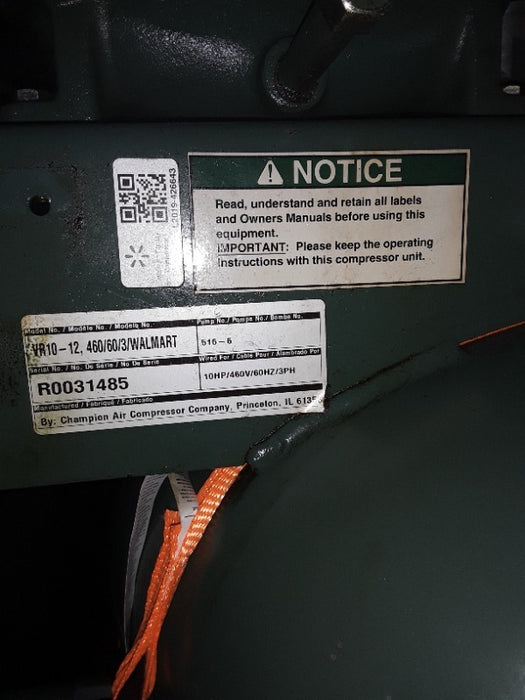 Champion 120-Gallon Air Compressor (1)  - Load #238916