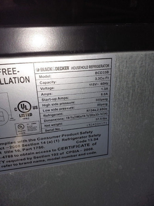 Refrigeration  - Load #247375