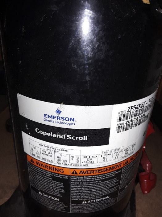 Copeland Scroll Outdoor Refrigeration Unit (1)  - Load #261493