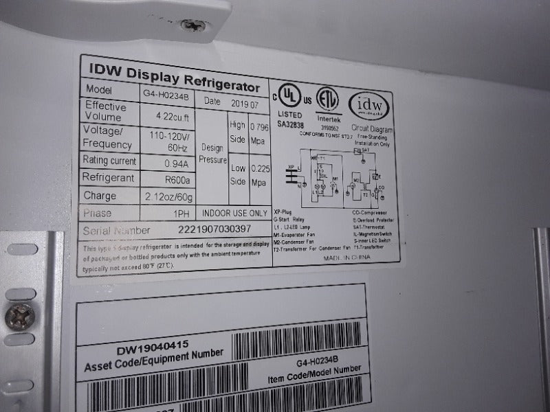 Refrigeration  - Load #279577