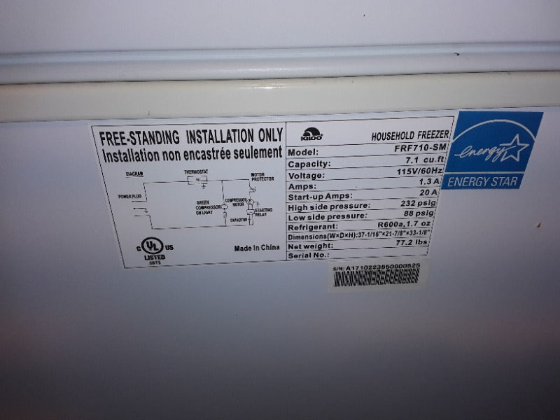 Refrigeration  - Load #279577