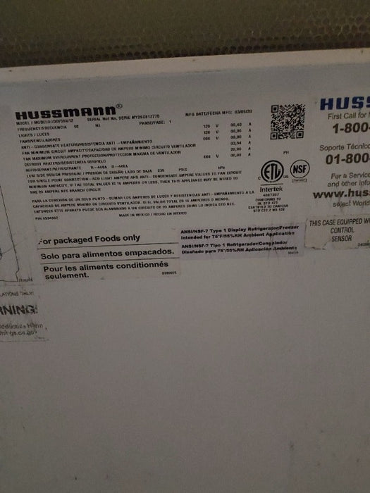 Hussmann Refrigerated Display Case (1)  - Load #298286