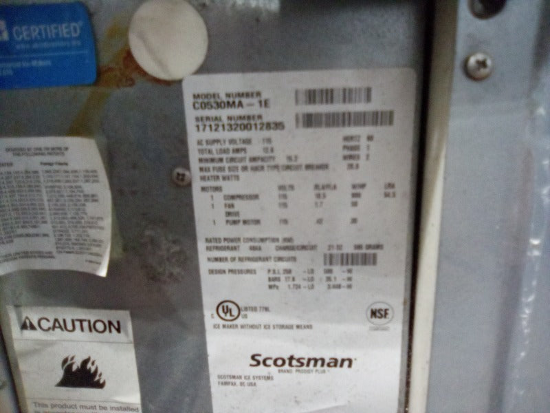 Scotsman Ice Machine (1) , Hoshizaki Ice Machine (1)  - Load #304750